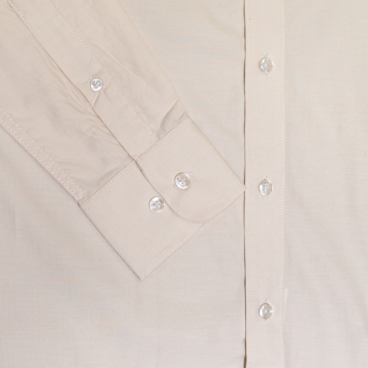 camisa crema estructura plana marca smart slim 141181 CREMA 4