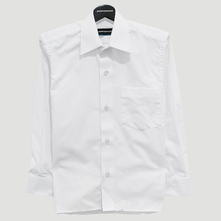 Camisa de niño blanco diseño plano básico marca Empoirum clásico | 102963