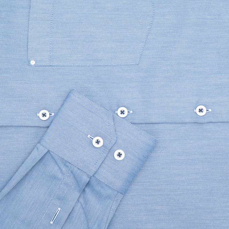 camisa formal azul estructura labrada marca colletti cl sico 160863 AZUL 3