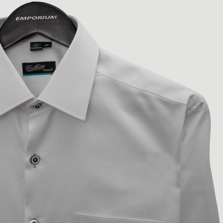 camisa formal blanco estructura labrada marca colletti cl sico 160832 BLANCO 2