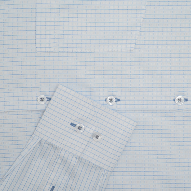 camisa formal celeste estructura labrada marca colletti cl sico 160854 CELESTE 3