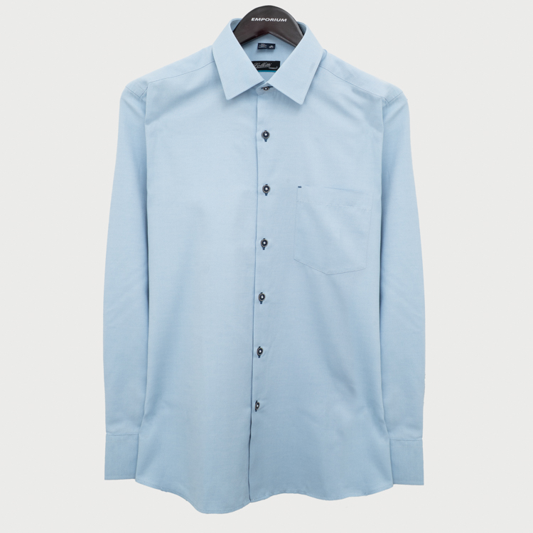 camisa formal celeste estructura plana marca colletti cl sico 155492 CELESTE 1