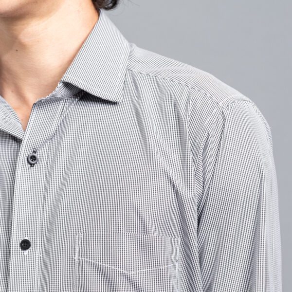 camisa gris disneo de cuadritos marca smart slim 152681 GRIS 2