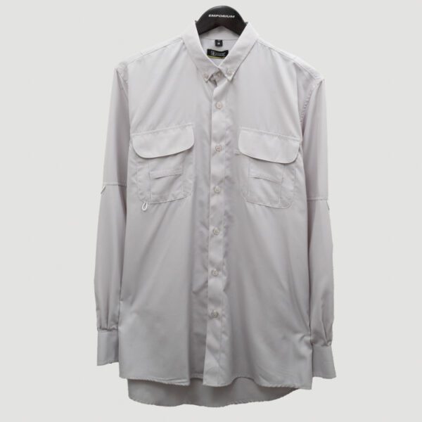 camisa gris estructura labrada marca bcasual cl sico 155030 GRIS 1