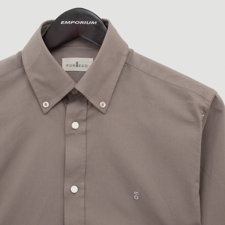 camisa gris estructura plana marca puro ego cl sico 158034 GRIS 2