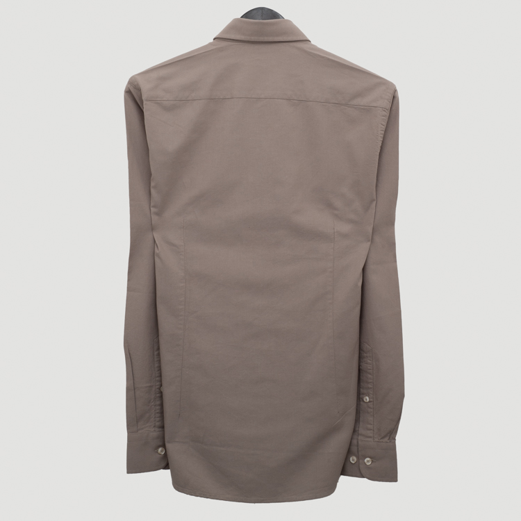 camisa gris estructura plana marca puro ego cl sico 158034 GRIS 4