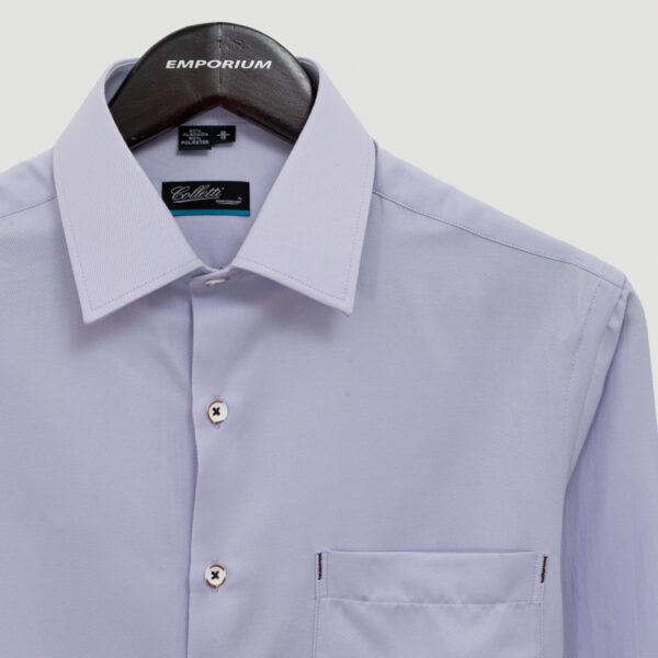 camisa lila estructura labrada marca colletti cl sico 151019 LILA 2