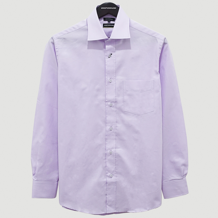 Camisa lila estructura plana CI222 marca Emporium Slim | 124794