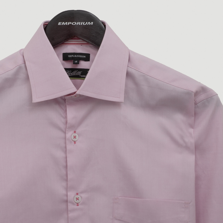 camisa lila estructura plana marca colletti slim 158771 LILA 2