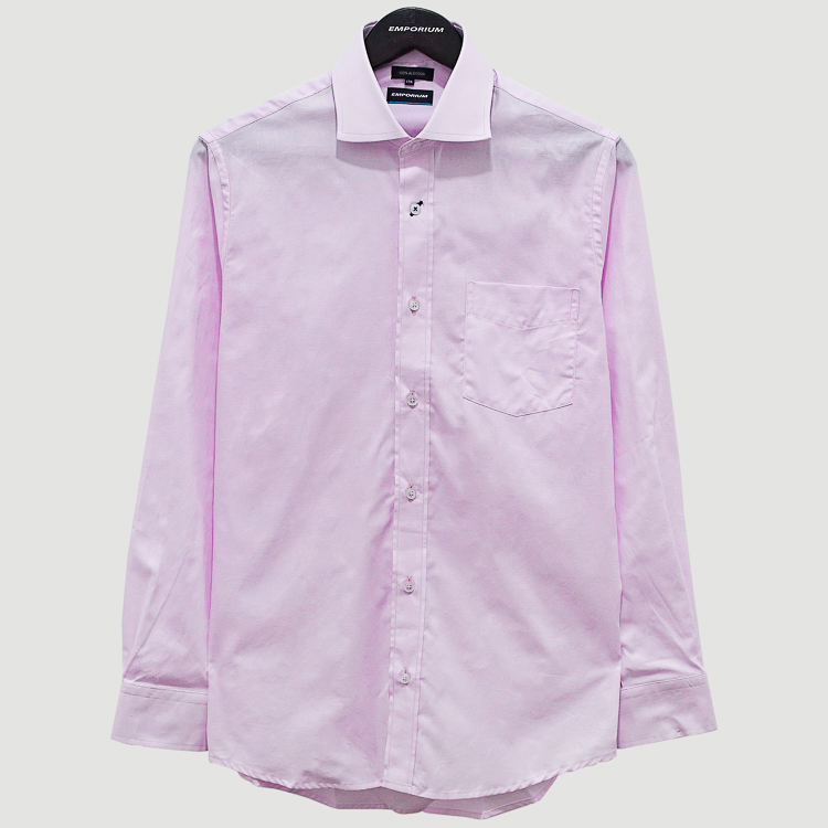 Camisa lila estructura plana marca Emporium clásico | 124734