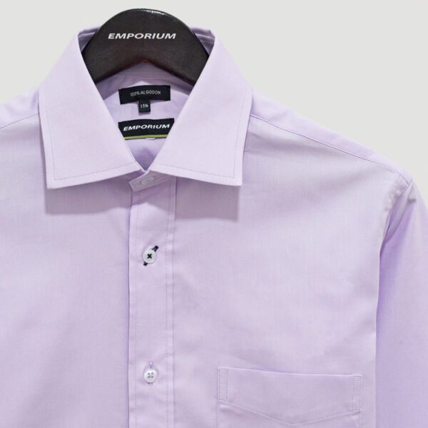 camisa lila estructura plana marca emporium slim 140503 199979 2
