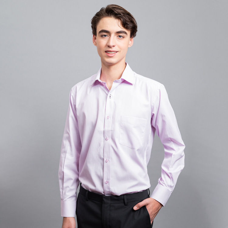 camisa lila estructura plana marca smart slim 152555 LILA 1