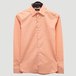 camisa naranja estructura labrada marca business casual cl sico 142070 204418 1