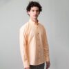 camisa naranja estructura oxford liso marca business casual slim 147708 NARANJA 1