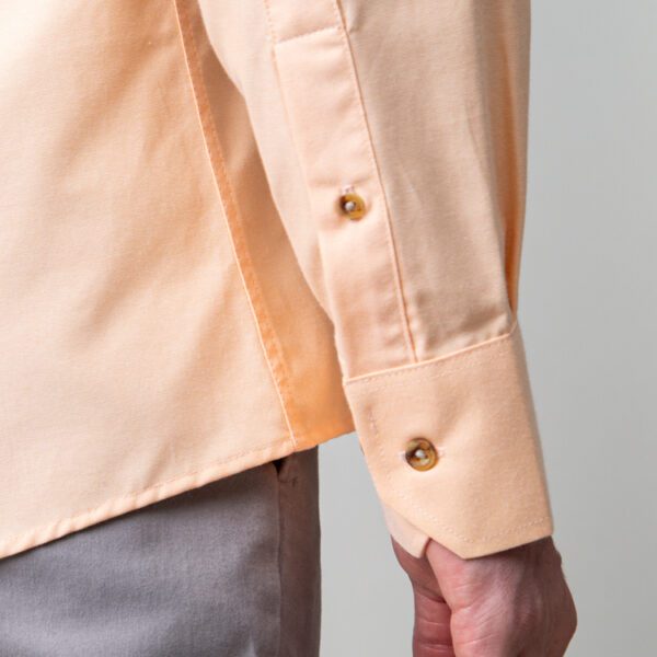 camisa naranja estructura oxford liso marca business casual slim 147708 NARANJA 4