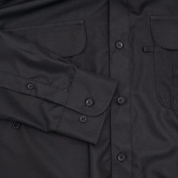 camisa negra estructura labrada marca bcasual cl sico 155026 NEGRO 4