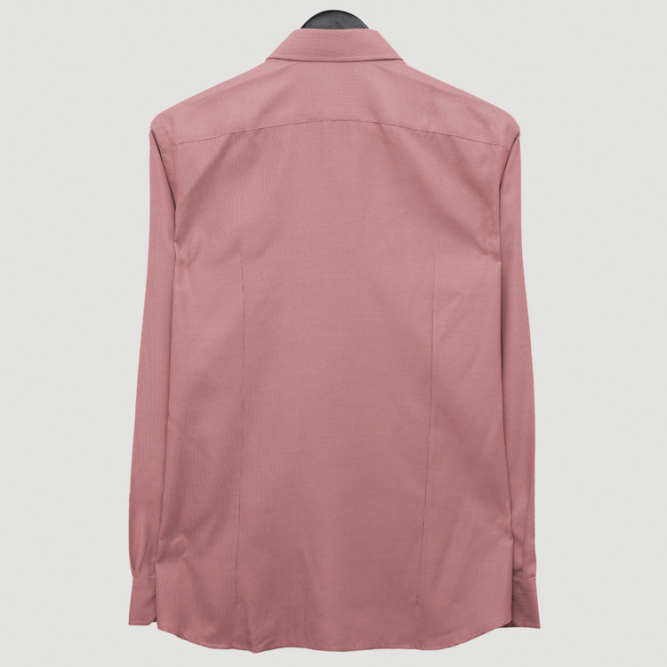 camisa roja estructura labrada marca business casual cl sico 155478 ROJO 3