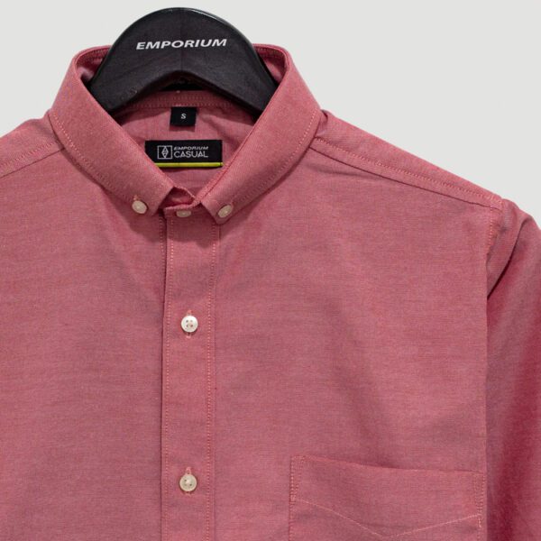 camisa rojo estructura labrada marca business casual slim 138380 197193 3