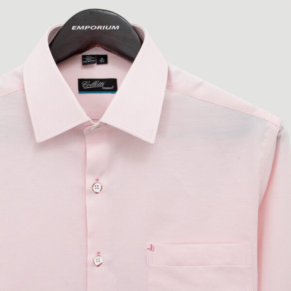 camisa rosada estructura labrada marca colletti cl sico 153278 280911 2