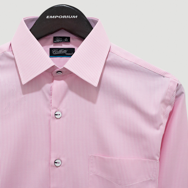 camisa rosado diseno de lineas marca colletti cl sico 142029 204424 3