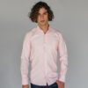 camisa rosado diseno plano marca business casual slim 127426 ROSADO 1