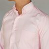 camisa rosado diseno plano marca business casual slim 127426 ROSADO 2