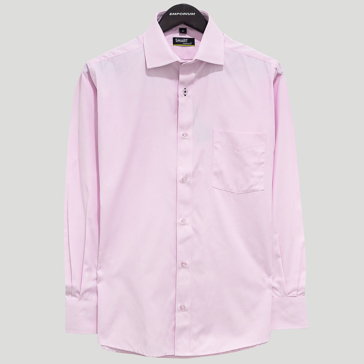 Camisa rosado estructura líneas marca Smart slim | 131138