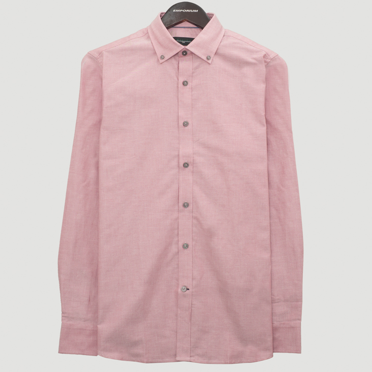 camisa rosado estructura plana marca carven slim 164059 377881