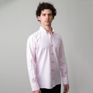 camisa rosado estructura puntos marca business casual slim 147700 249633 1