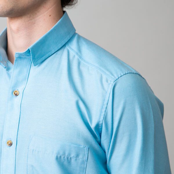 camisa tuquesa estructura oxford liso marca business casual slim 147720 TUQUESA 2