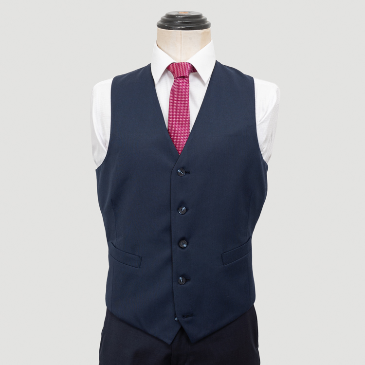 chaleco azul y negro estructura labrada marca emporium cl sico 144297 AZUNEG 1