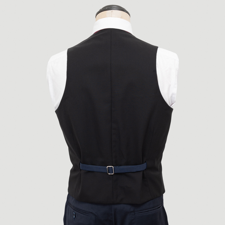 chaleco azul y negro estructura labrada marca emporium cl sico 144297 AZUNEG 2
