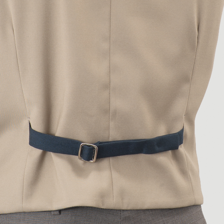 chaleco beige reversible azul estructura labrada marca emporium slim 159602 AZUBEIG 2