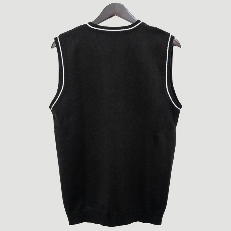 chaleco negro estructura labrada marca emporium cl sico 156354 NEGRO 3