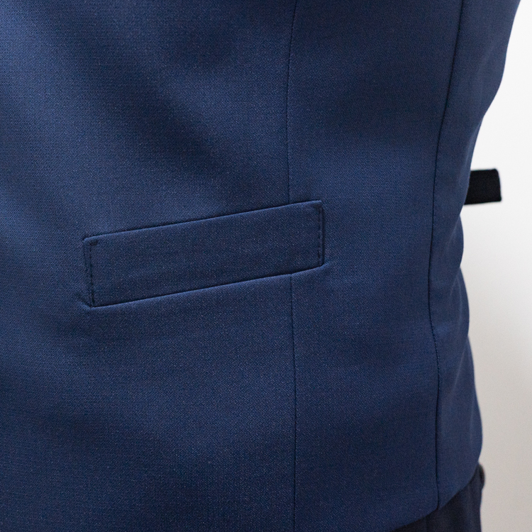 chaleco negro y azul estructura labrada reversible marca emporium slim 144179 NEGAZU 4