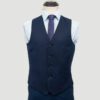 chaleco reversible azul y negro estructura labrada marca emporium slim 150513 AZUNEG 1