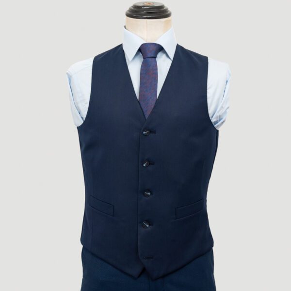 chaleco reversible azul y negro estructura labrada marca emporium slim 150513 AZUNEG 1