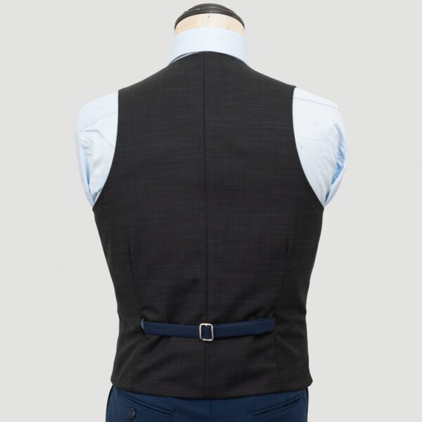 chaleco reversible azul y negro estructura labrada marca emporium slim 150513 AZUNEG 2