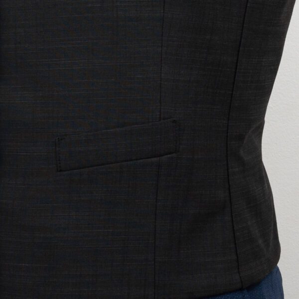 chaleco reversible azul y negro estructura labrada marca emporium slim 150513 AZUNEG 4