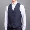 chaleco reversible negro y azul estructura labrada marca emporium cl sico 152741 NEGAZUL 3