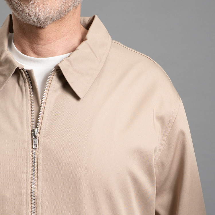 chumpa khaki estructura plana marca monkey jackets slim 145193 KHAKI 3