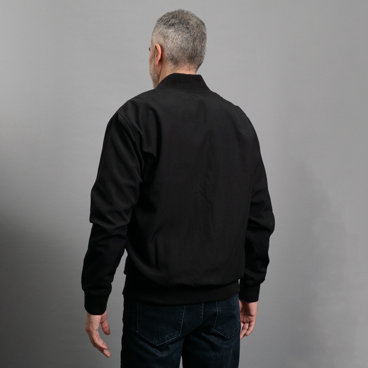 chumpa negro estructura plana marca monkey jackets cl sico 160281 372595 2