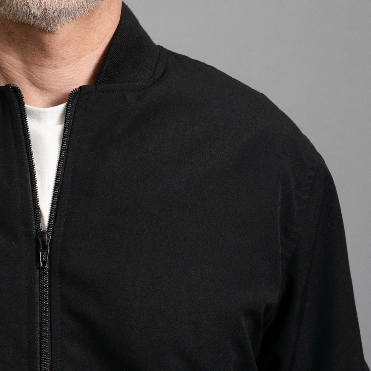 chumpa negro estructura plana marca monkey jackets cl sico 160281 372595 3