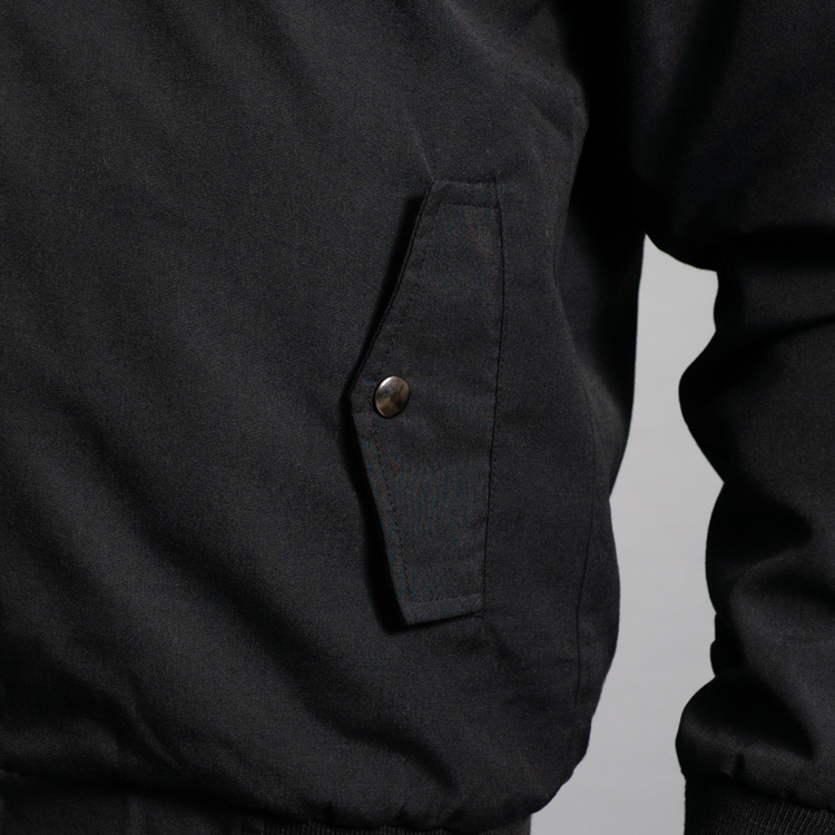 chumpa negro estructura plana marca monkey jackets cl sico 160281 372595 4