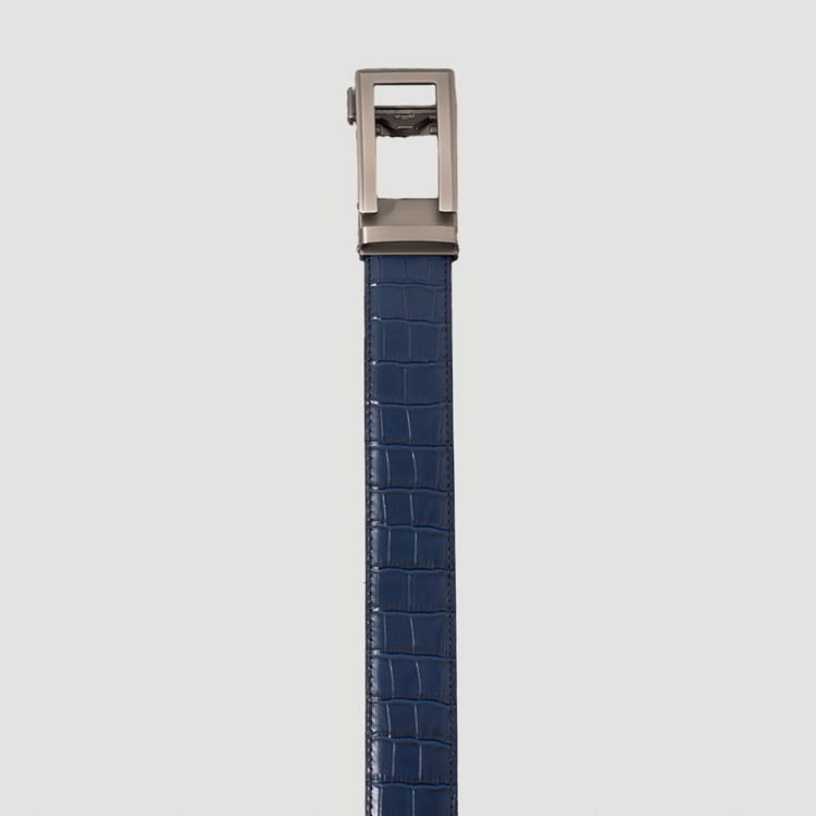 cincho azul estructura plana marca buckle cl sico 162447 AZUL 1
