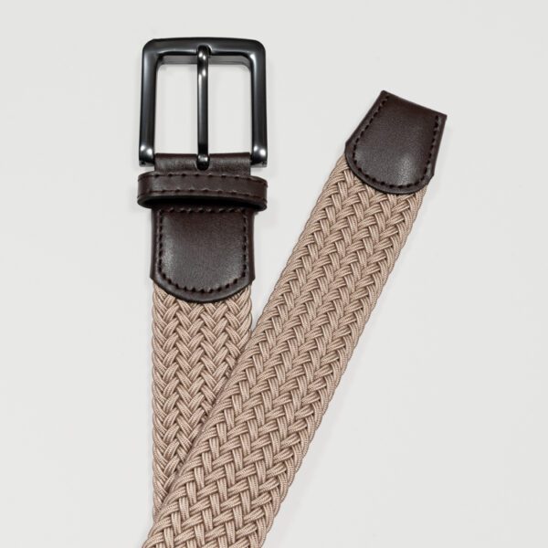cincho beige diseno trenzado marca buckle cl sico 154147 BEIGE 1