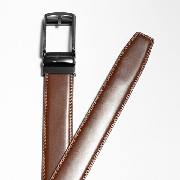 cincho caf diseno liso hebilla met lica marca buckle cl sico 149829 CAFE 1