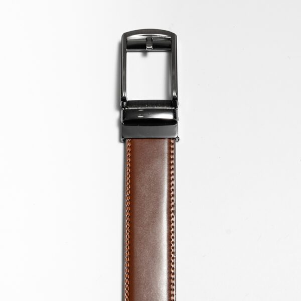 cincho caf diseno liso hebilla met lica marca buckle cl sico 149829 CAFE 2