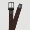 cincho caf diseno trenzado con hebilla metalica marca buckle cl sico 144782 CAFE 1