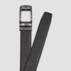 cincho negro diseno plano con hebilla metalica marca buckle cl sico 144777 NEGRO 1